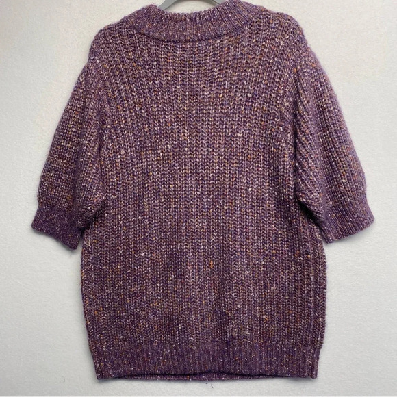 Maurices Knit Sweater XXL Purple Metallic Sparkle Thread - Picture 2 of 8